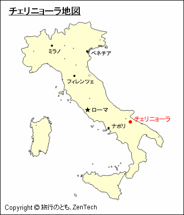 チェリニョーラ地図