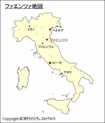 ファエンツァ地図