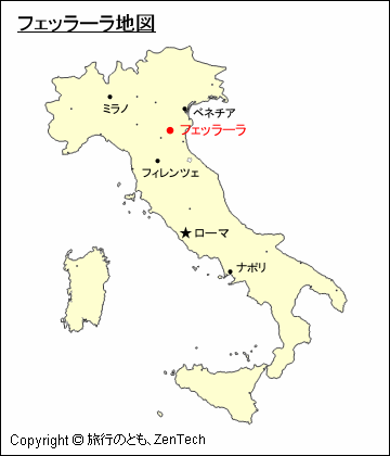 フェッラーラ地図