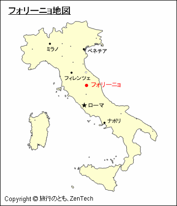 フォリーニョ地図