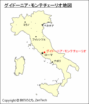 グイドーニア・モンテチェーリオ地図