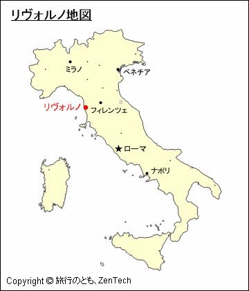 リヴォルノ地図