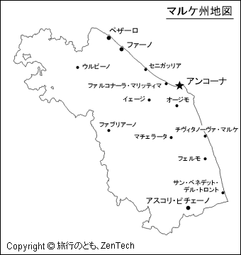 マルケ州地図