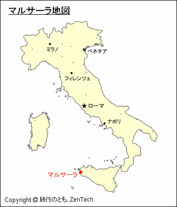 マルサーラ地図
