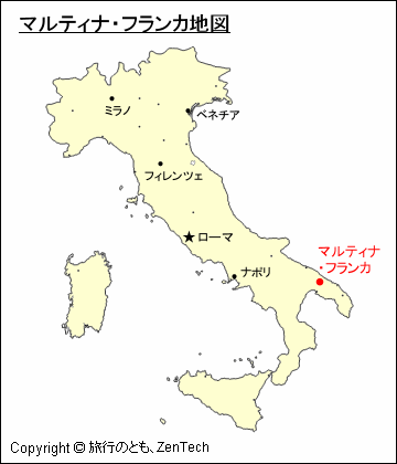 マルティナ・フランカ地図