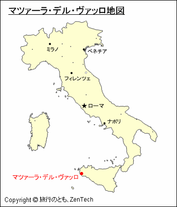 マツァーラ・デル・ヴァッロ地図
