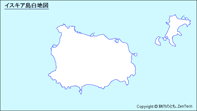 イスキア島白地図