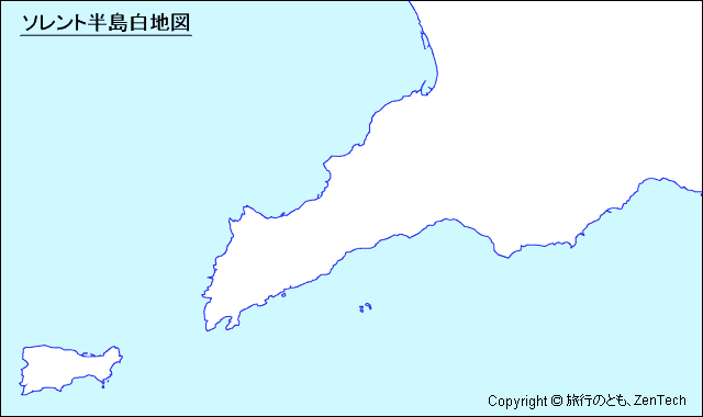 ソレント半島白地図