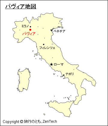 パヴィア地図
