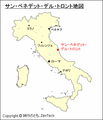 サン・ベネデット・デル・トロント地図