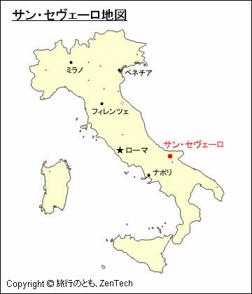 サン・セヴェーロ地図