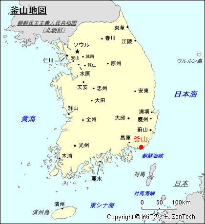 釜山地図