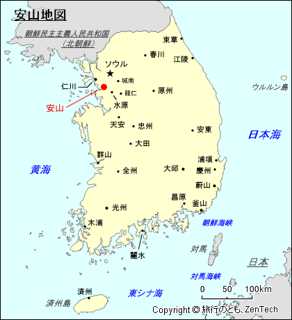 安山地図