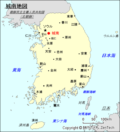 城南地図