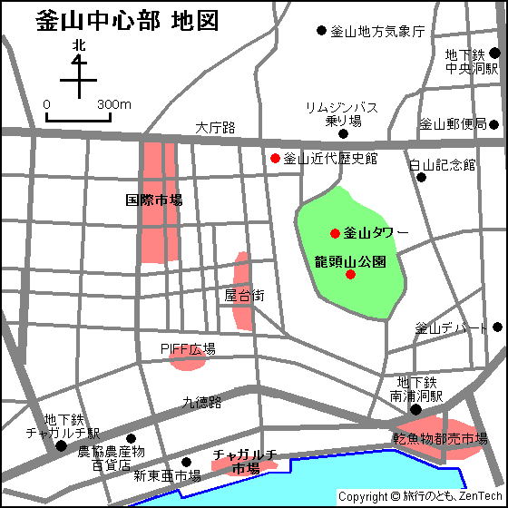 釜山地図