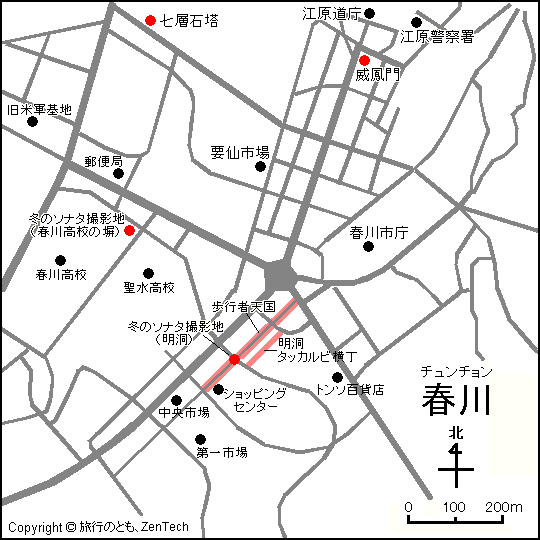 春川地図