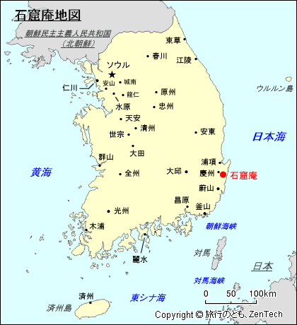 石窟庵地図