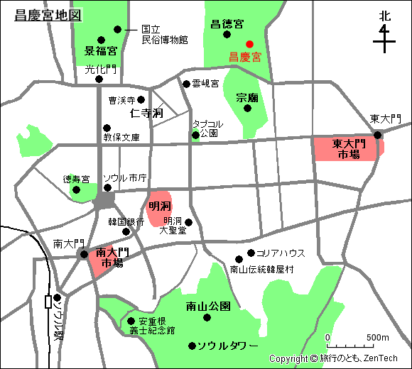昌慶宮地図