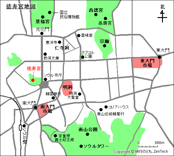 徳寿宮地図