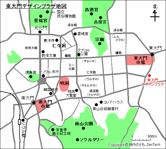 東大門デザインプラザ地図