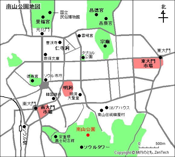 南山公園地図
