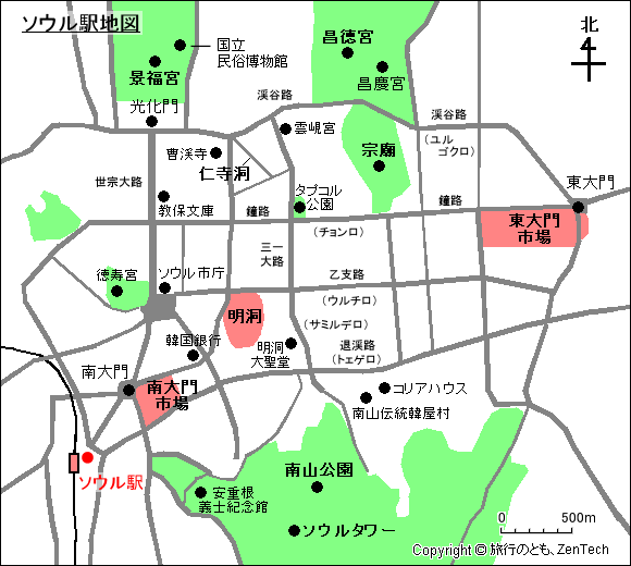 ソウル駅地図