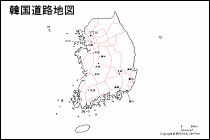 韓国道路地図