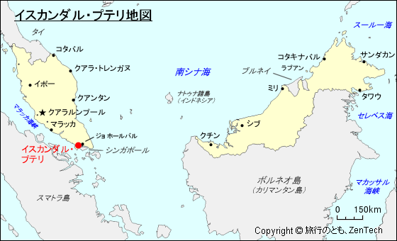 イスカンダル・プテリ地図