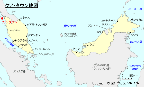 クア・タウン地図