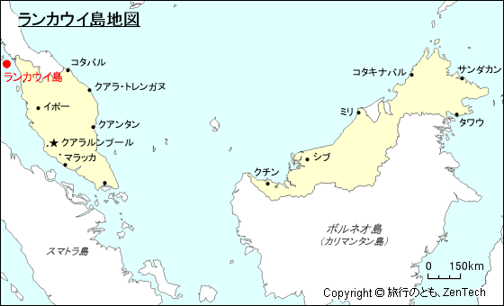 ランカウイ島地図