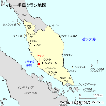 マレー半島クラン地図