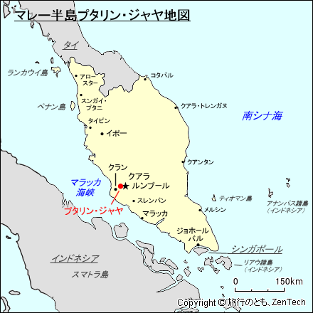マレー半島プタリン・ジャヤ地図
