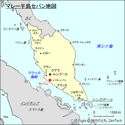 マレー半島セパン地図