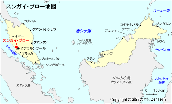 スンガイ・ブロー地図