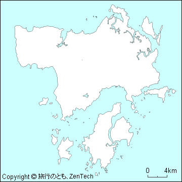 ランカウイ島白地図