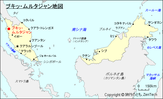 ブキッ・ムルタジャン地図