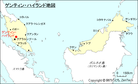 ゲンティン・ハイランド地図