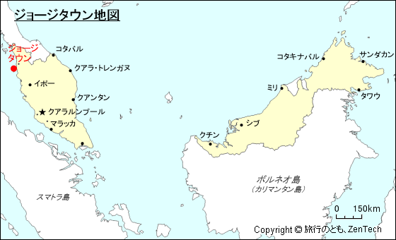 ジョージタウン地図