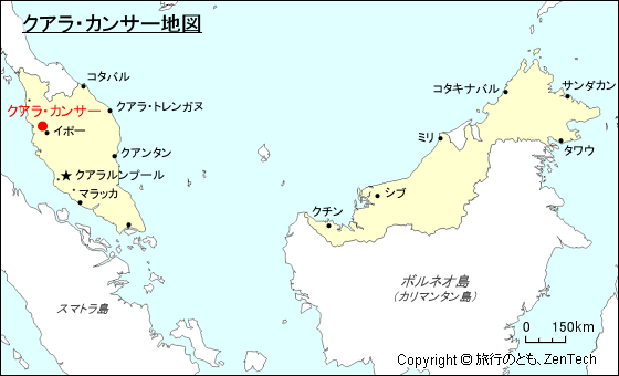 クアラ・カンサー地図