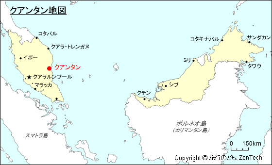 クアンタン地図
