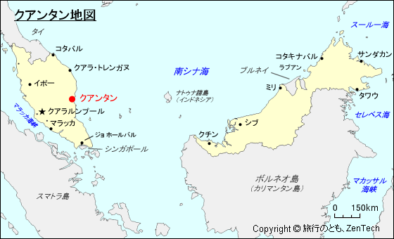 クアンタン地図