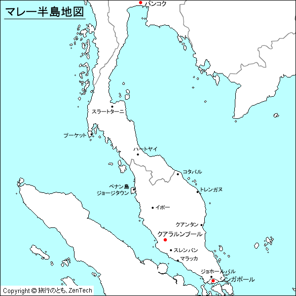 マレー半島地図