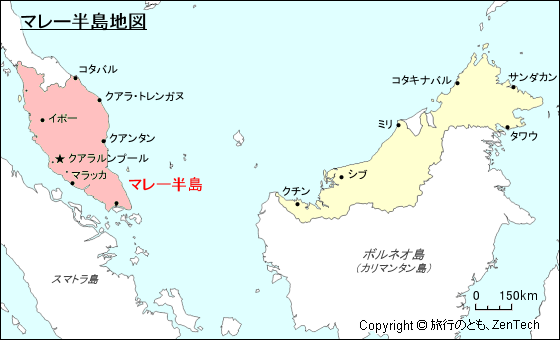 マレー半島地図