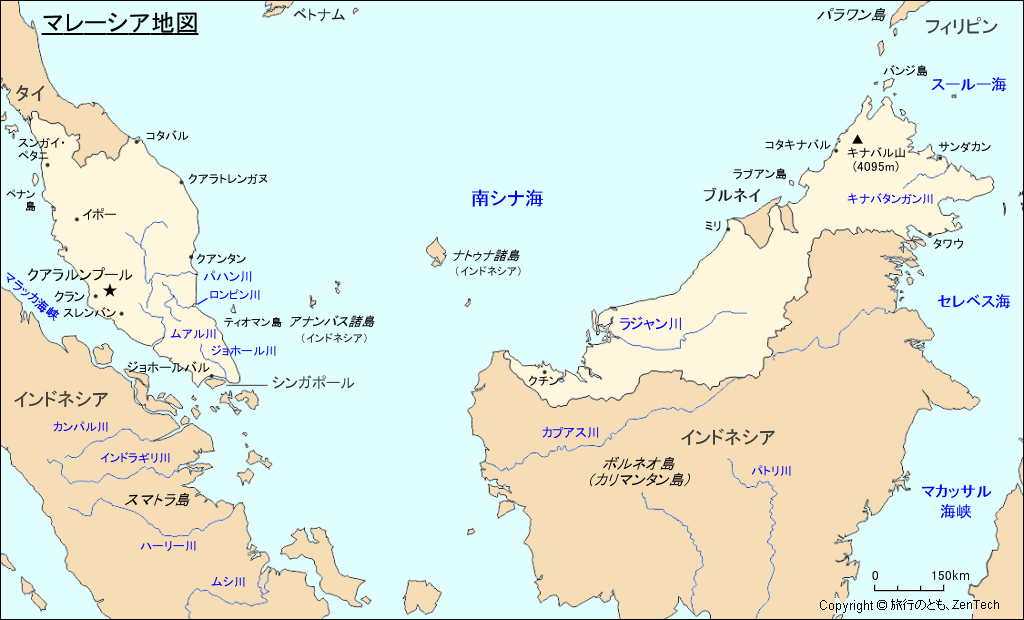 マレーシア地図