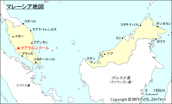 マレーシア地図