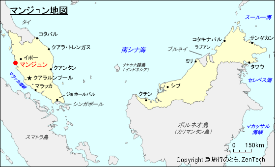 マンジュン地図