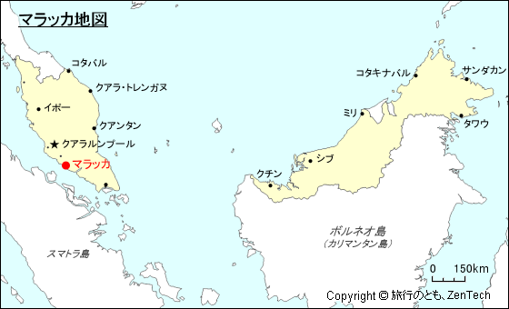 マラッカ地図