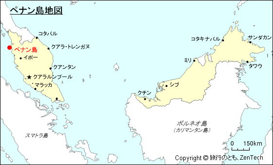 ペナン島地図