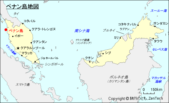 ペナン島地図