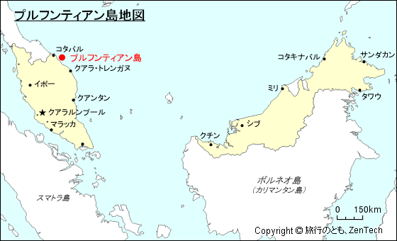 プルフンティアン島地図